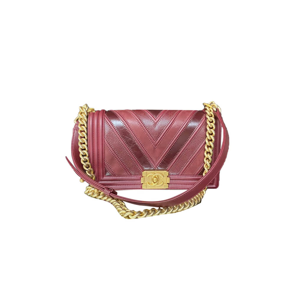 Chevron Boy Chanel Handbag