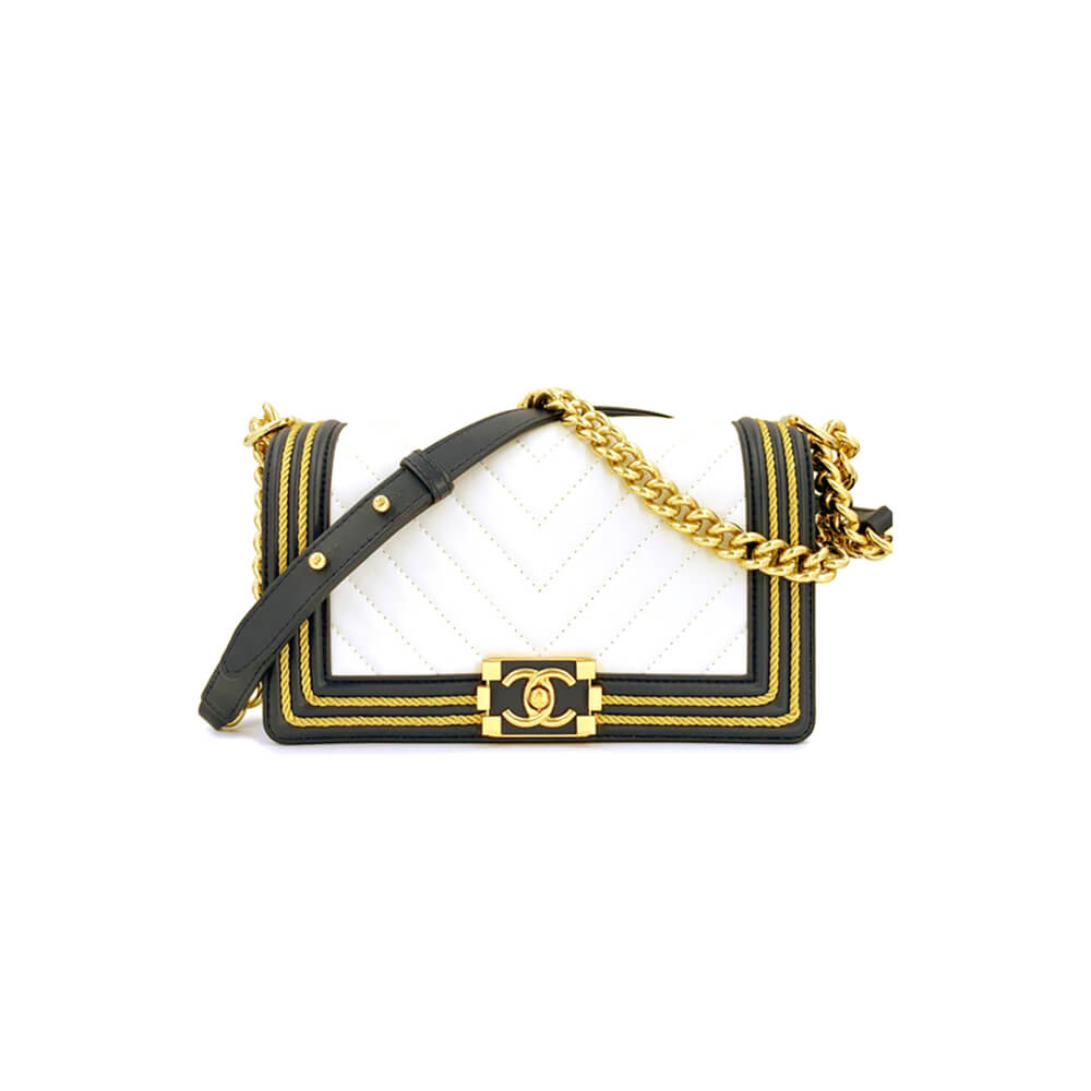 Chevron Boy Chanel Handbag