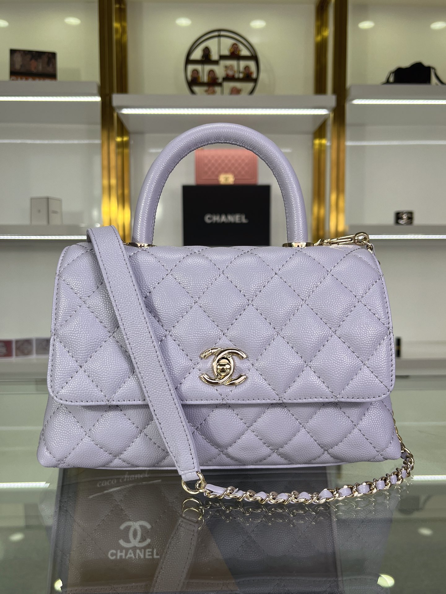 CHANEL Coco Handle Bag Small