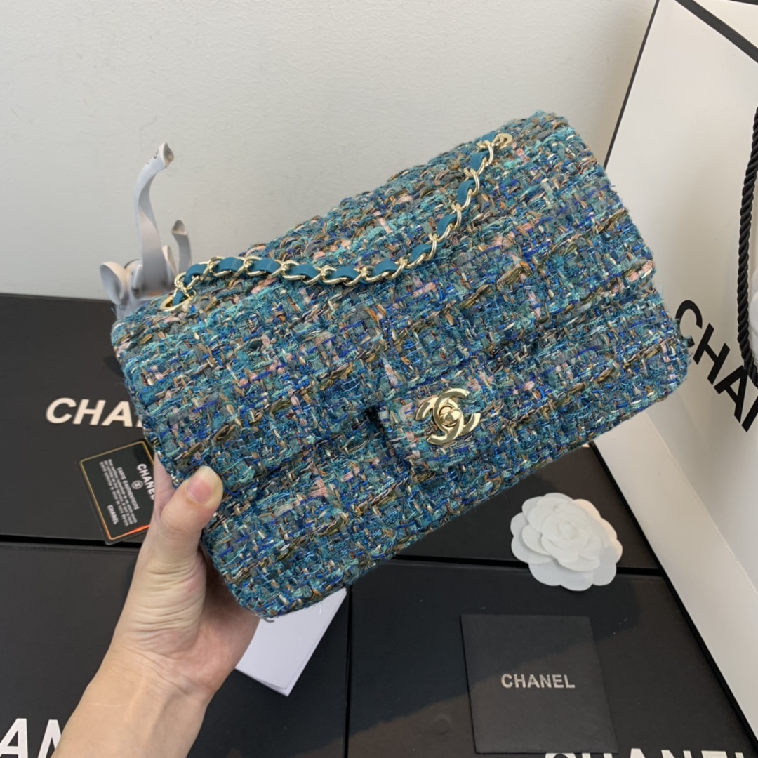 Chanel Tweed Medium Classic Flap Bag