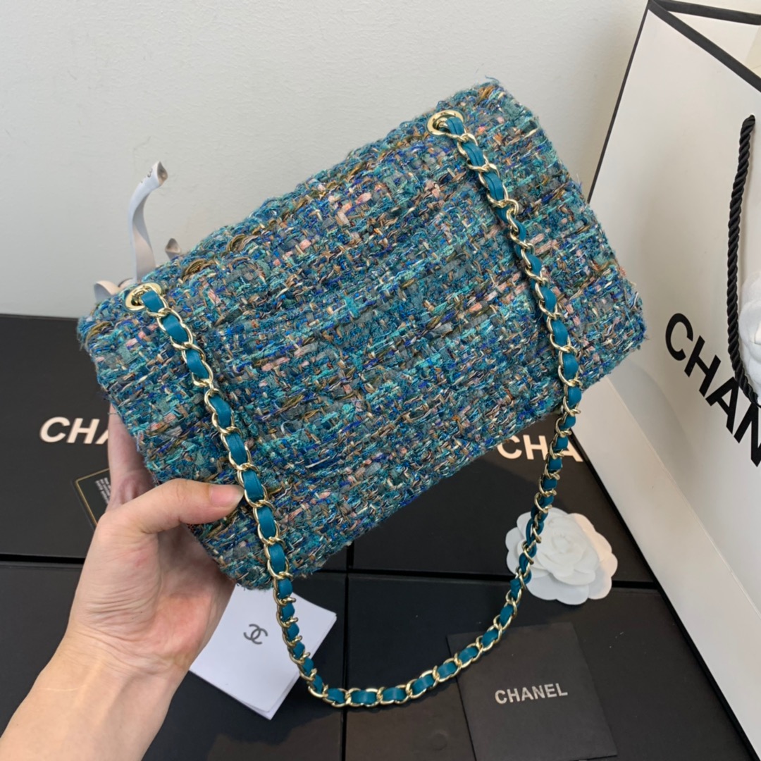 Chanel Tweed Medium Classic Flap Bag